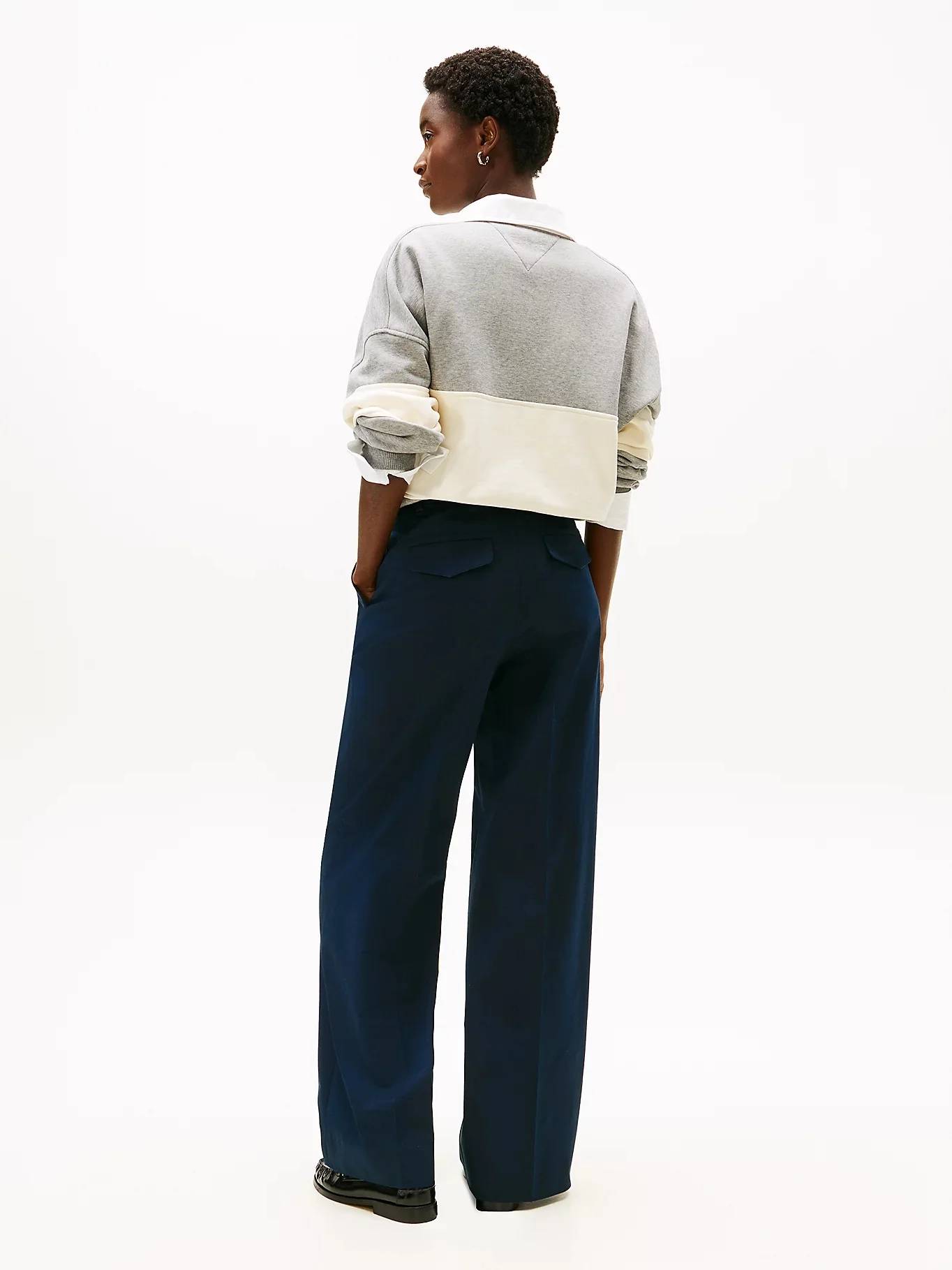 TOMMY HILFIGER Quần Dài Nữ Cotton Wide Leg Pant