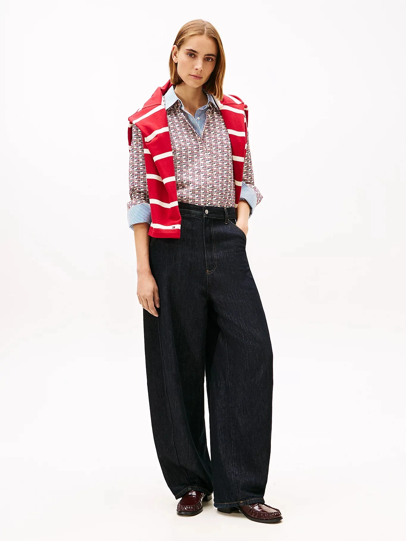 TOMMY HILFIGER Áo Kiểu Nữ Tay Dài AF Vis Twill LS Regular Shirt