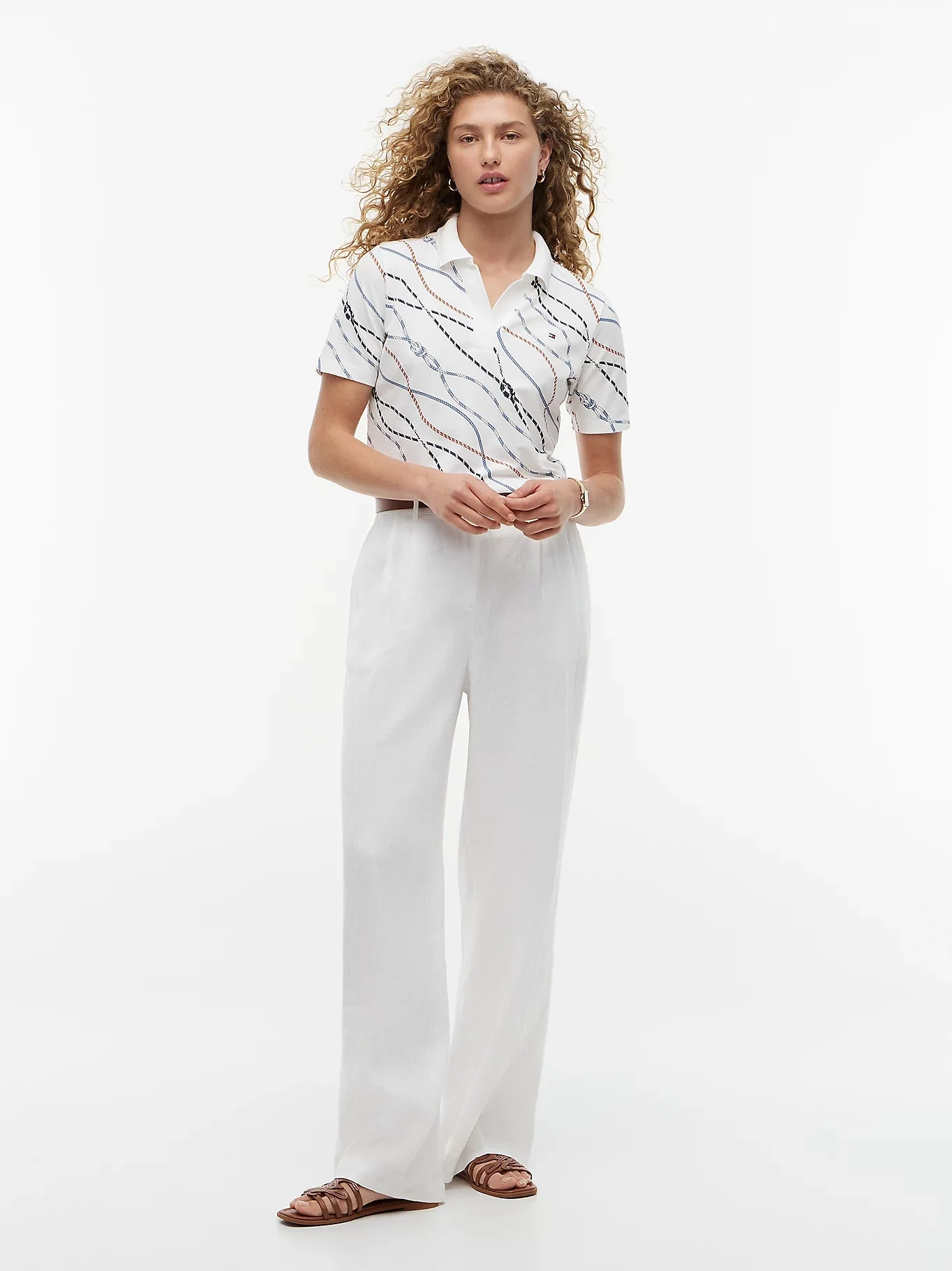 TOMMY HILFIGER Áo Polo Nữ Tay Ngắn 1985 Reg Pique Polo Ss