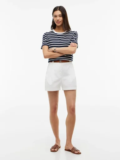 TOMMY HILFIGER Quần Ngắn Nữ Cotton Chino Flare Shorts