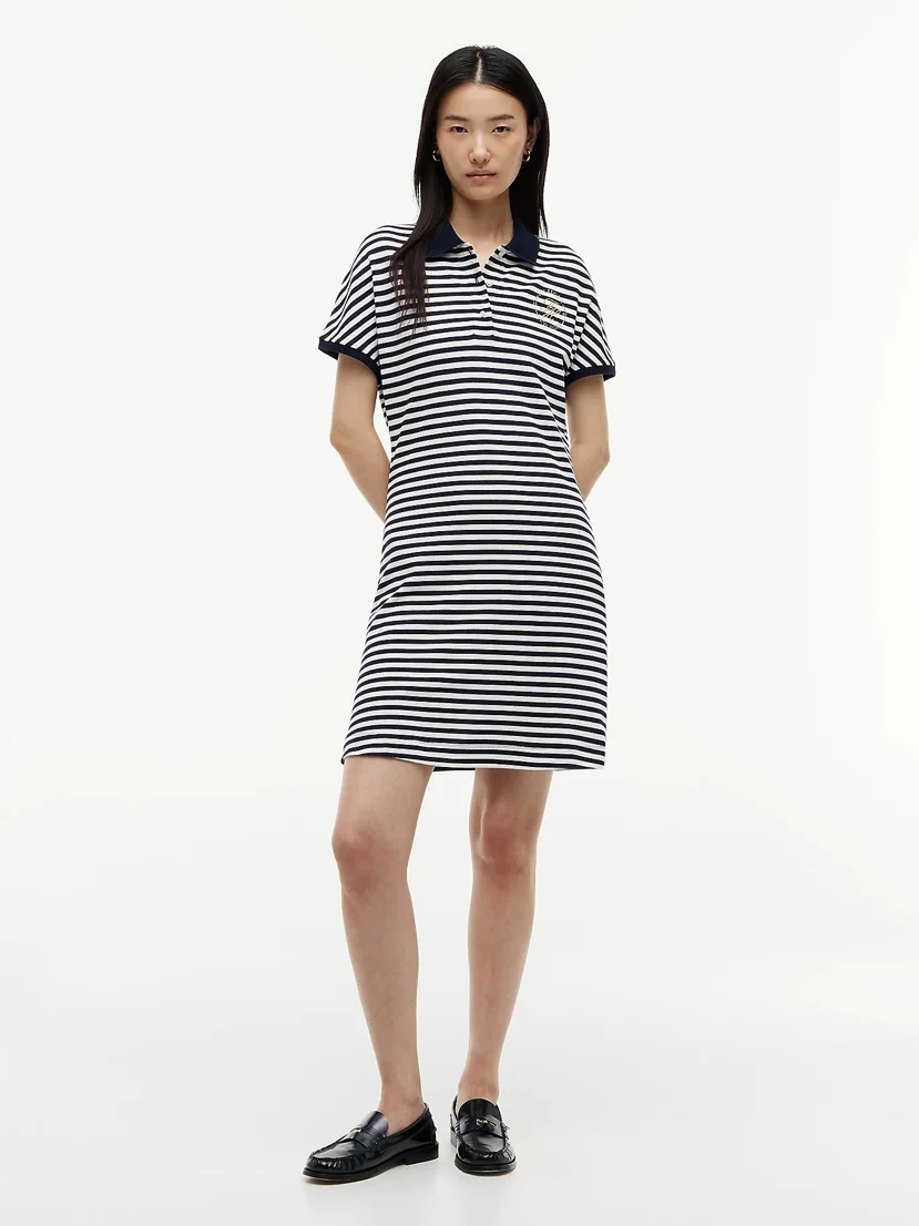 TOMMY HILFIGER Đầm Nữ Im Lurex Roundl Polo Dress