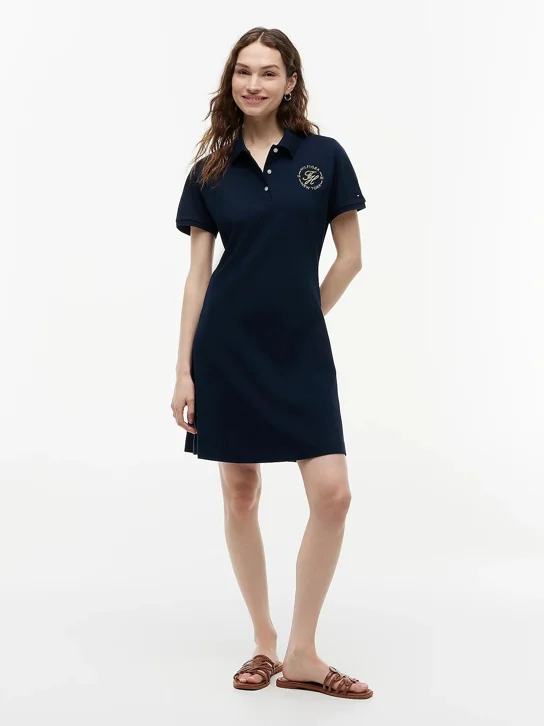 TOMMY HILFIGER Đầm Nữ Im Lurex Roundl Polo Dress