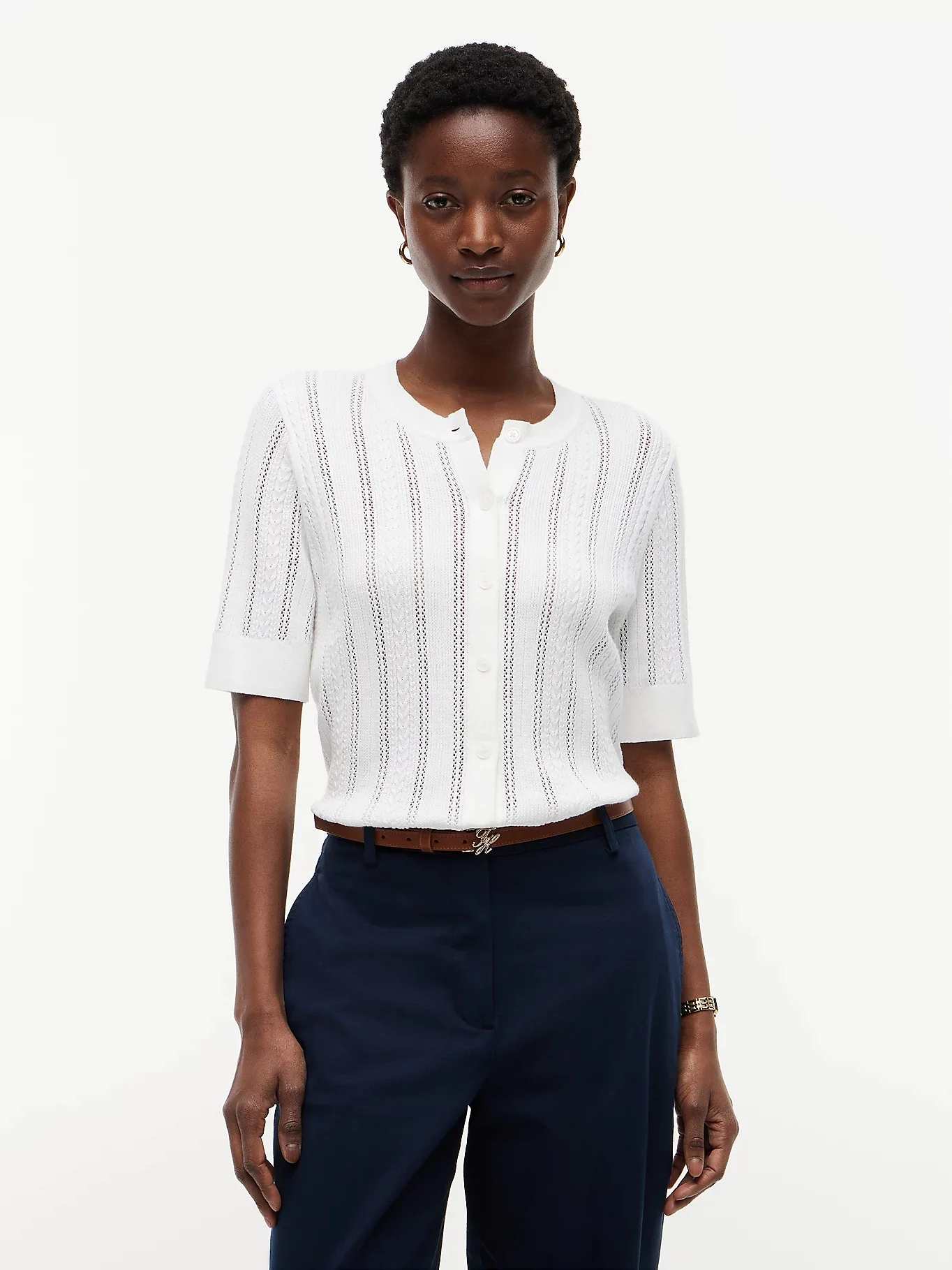 TOMMY HILFIGER Quần Dài Nữ Cotton Slim Straight Chino