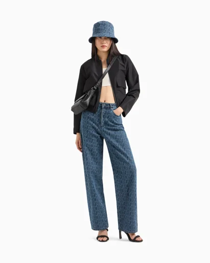 ARMANI EXCHANGE Quần Jeans Nữ Wide Leg