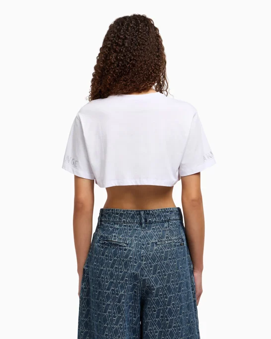 ARMANI EXCHANGE Áo Thun Nữ Crop Fit