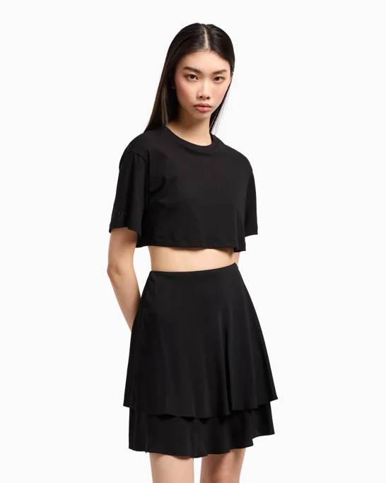 ARMANI EXCHANGE Áo Thun Nữ Crop Fit