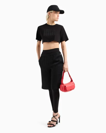 ARMANI EXCHANGE Áo Thun Nữ Crop Fit